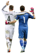 Sergio Ramos & Iker Casillas football render