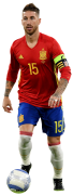 Sergio Ramos football render