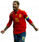 Sergio Ramos football render