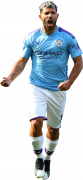 Sergio Aguero football render