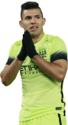 Sergio Aguero football render