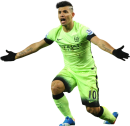 Sergio Aguero football render