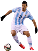 Sergio Aguero football render