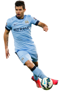 Sergio Aguero football render