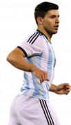 Sergio Aguero football render