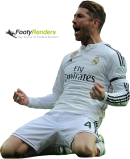 Sergio Ramos football render