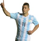 Sergio Aguero football render