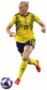 Stina Blackstenius football render