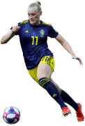 Stina Blackstenius football render