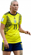 Stina Blackstenius football render