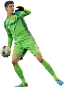 Thibaut Courtois football render