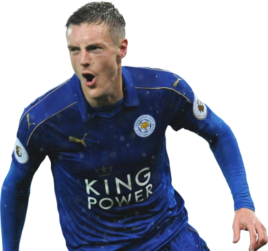 Jamie Vardy Leicester City football render - FootyRenders