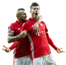 Arturo Vidal & Robert Lewandowski football render