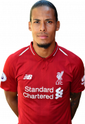 Virgil Van Dijk football render