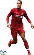 Virgil Van Dijk football render