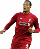 Virgil Van Dijk football render