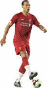 Virgil Van Dijk football render