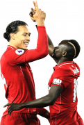 Virgil van Dijk & Sadio Mané football render