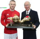 Wayne Rooney & Sir Bobby Charlton football render