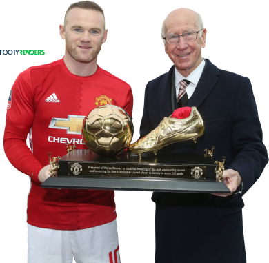 Wayne Rooney & Sir Bobby Charlton