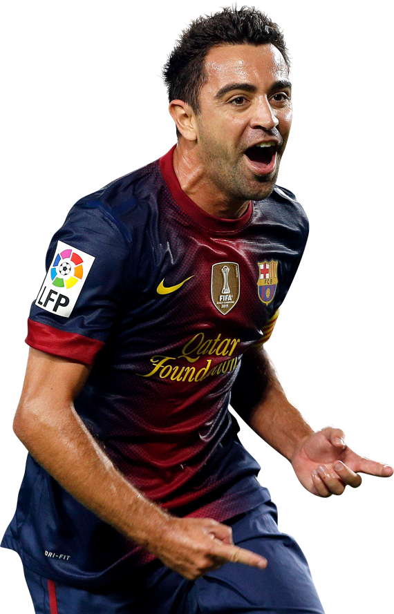 Xavi Hernandez football render - 451 - FootyRenders