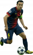 Xavi Hernandez football render