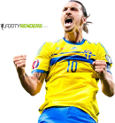 Zlatan Ibrahimovic football render