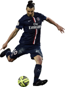 Zlatan Ibrahimovic football render