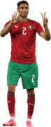 Achraf Hakimi football render