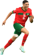 Achraf Hakimi football render