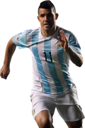 Sergio Aguero football render