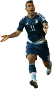 Sergio Aguero football render