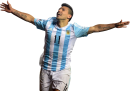 Sergio Aguero football render