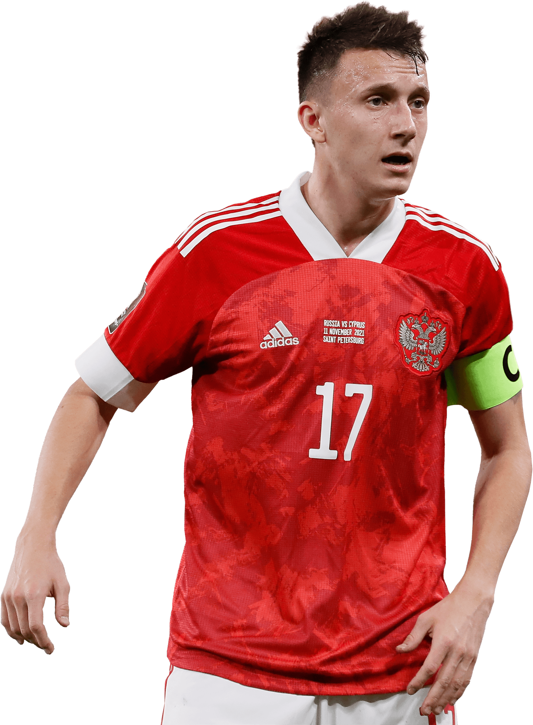 Aleksandr Golovin Russia Football Render Footyrenders