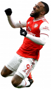 Alexandre Lacazette football render