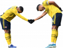 Alexandre Lacazette & Pierre-Emerick Aubameyang football render