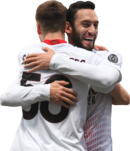 Alexis Saelemaekers & Hakan Calhanoglu football render