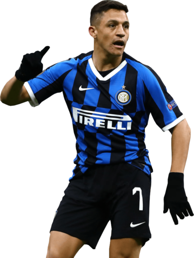 Alexis Sanchez Inter football render - FootyRenders