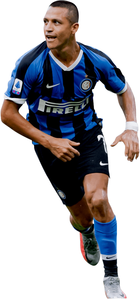 Alexis Sanchez Inter football render - FootyRenders