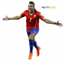 Alexis Sanchez football render