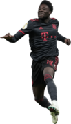 Alphonso Davies football render