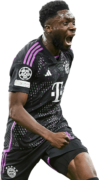 Alphonso Davies football render