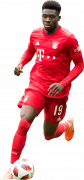 Alphonso Davies football render