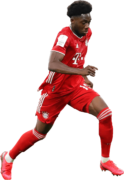 Alphonso Davies football render