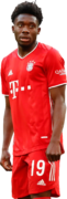 Alphonso Davies football render