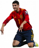 Alvaro Morata football render