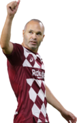 Andrés Iniesta football render