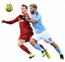 Andrew Robertson & Sergio Aguero football render