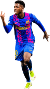 Ansu Fati football render