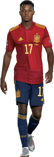 Ansu Fati football render - 71168 - FootyRenders